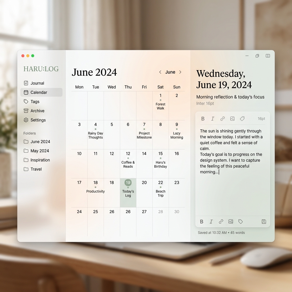 Desktop App Interface
